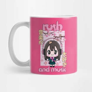 rush anime and music Mug